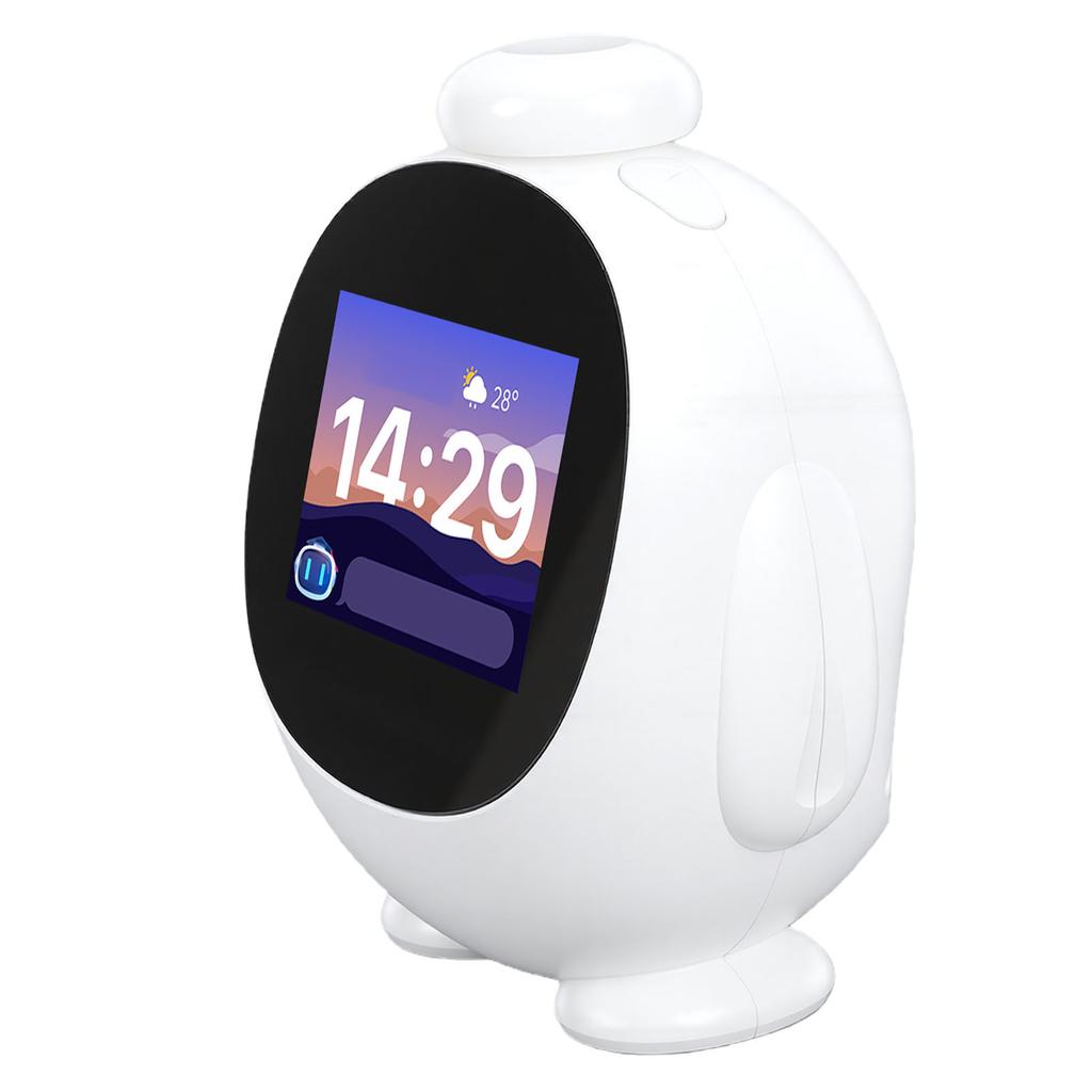 Умный робот ИИ для детей, переводчик языка, прогноз погоды, обучающий умный будильник, настольный робот с 2,8-дюймовым экраном для обучения