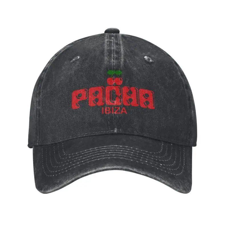 Преппи Вишневая PACHA IBIZA Бейсболка Унисекс Стирка Хлопок Джинсовые Кепки Кепка для Активного Отдыха и Путешествий Защита от Солнца Кепка Snapback Все Сезоны