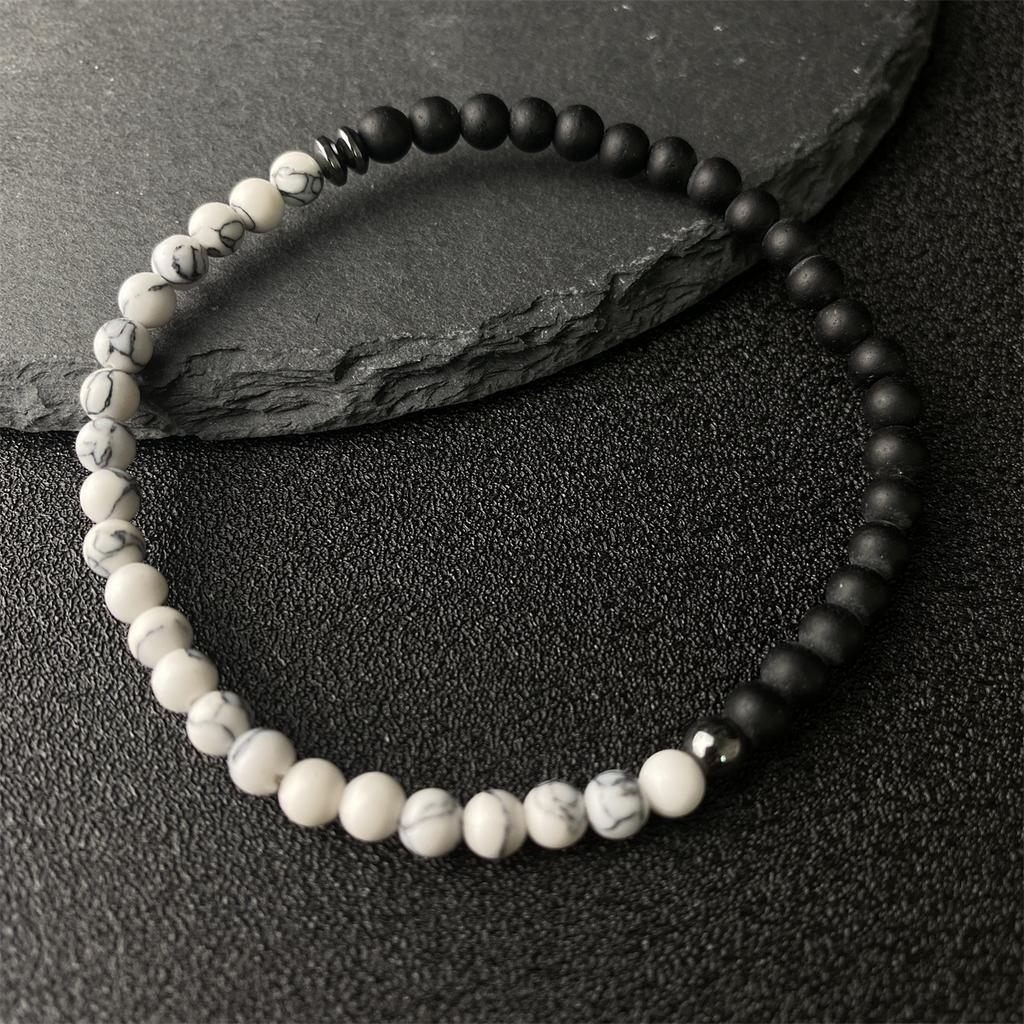Новая мода 4 мм браслет из бусин унисекс с натуральной картой вулканический камень браслет медитация йога гематит браслет ювелирные изделия ручной работы Joias