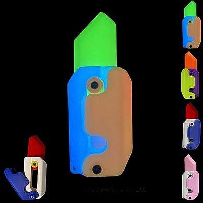 Нож-репа, игрушка-нож-морковь, флуоресцентная 3D-печать, игрушка-нож-непоседа, для снятия тревоги и стресса, нож-репа, светящийся в темноте