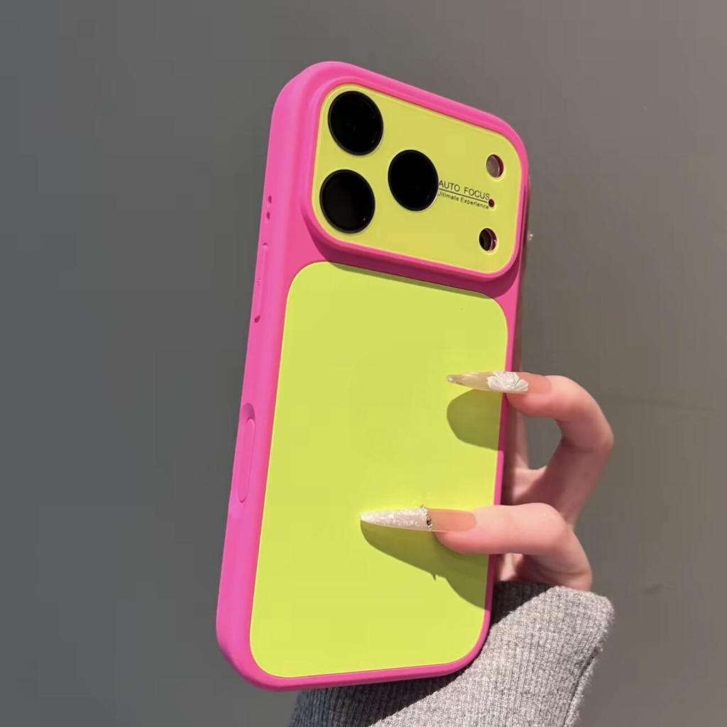 Силиконовый чехол Dopamine Color Block для iPhone 17 Pro Max 16 - Защитный чехол от падений