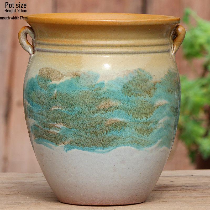 Специальное предложение: Высокий ретро-керамический цветочный горшок для суккулентов или зеленого редиса