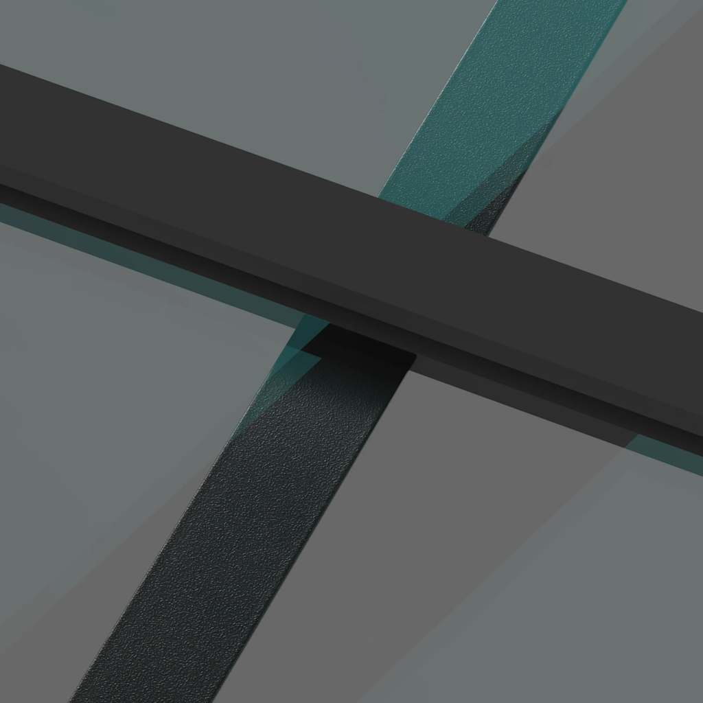 Sliding Door with Fittings Black 102.5 x 205 cm Tempered Glass