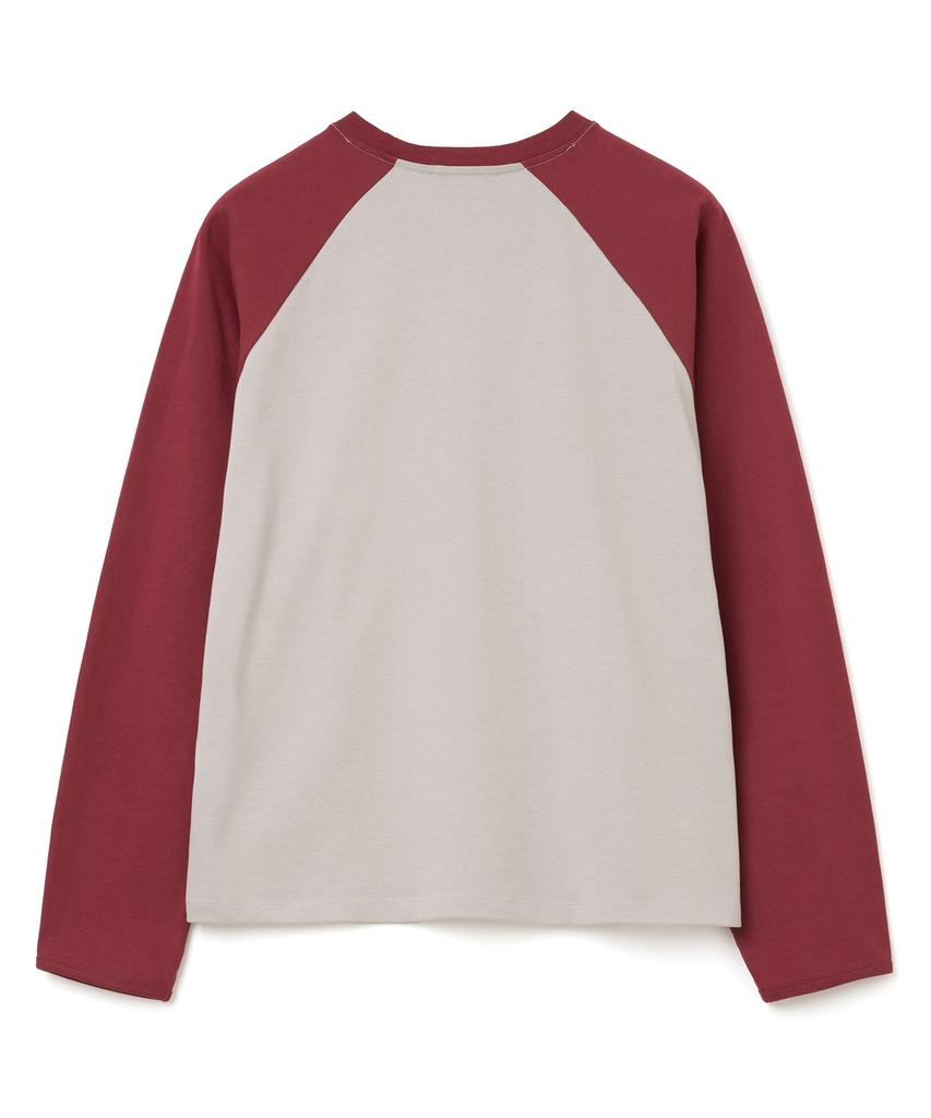 MILLO ARCHIVE Middle Pocket Raglan Long Sleeve [Burgundy]