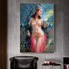 Sexy Nude Woman Scandinavian Tulle Oil Painting On Canvas Artwork Poster Print Modern Wall Art Living Room Decoration Picture