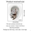 Мультяшные наклейки на сиденье унитаза, Cat Cute Cat, A