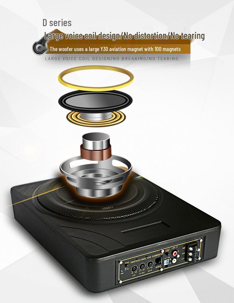 10-дюймовый ультратонкий активный сабвуфер для автомобилей SEAT