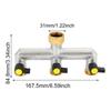 3-ходовой латунный кран-разветвитель 3/4 дюйма садовый кран-разветвитель кран-разветвитель 3-ходовой шланговый соединитель шланговый кран-разветвитель для сада