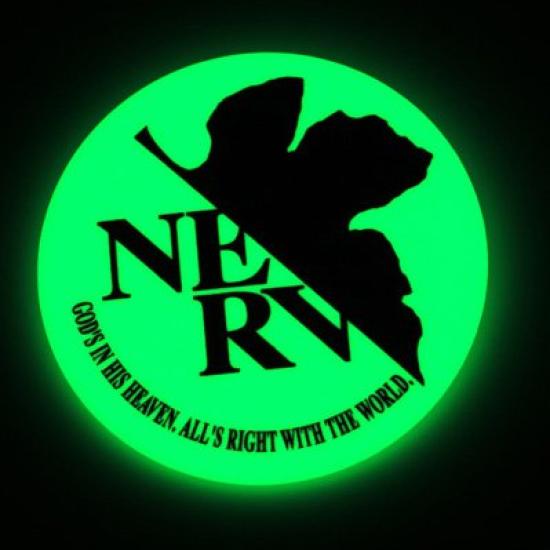 Evangelion: Новая театральная версия Высокосветящийся значок-пины NERV A