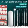 Стоматологические Инструменты для Чистки Полости Рта, Зубная Нить, Удаление Зубного Камня, Легко Чистить, Не Легко Сломать, Стоматологический Зеркальный Набор для Ухода за Полостью Рта, Нержавеющая Сталь