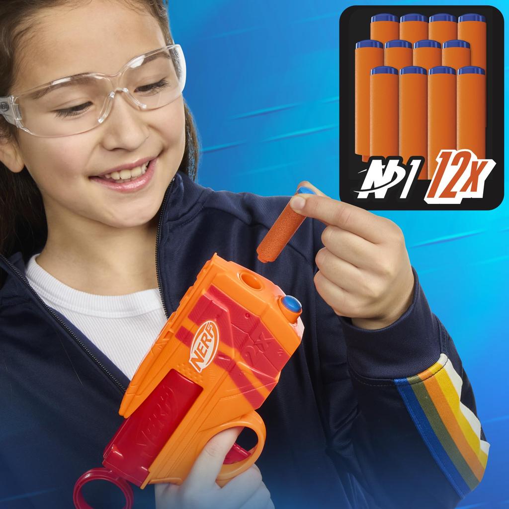 Hasbro Nerf N Series Duo Два 12 Официальный N1 Серия N На открытом воздухе Возрасты Аутентичная Упаковка Бластеры, Снаряды, Совместимый, Детская Игра, 8+, G1492,