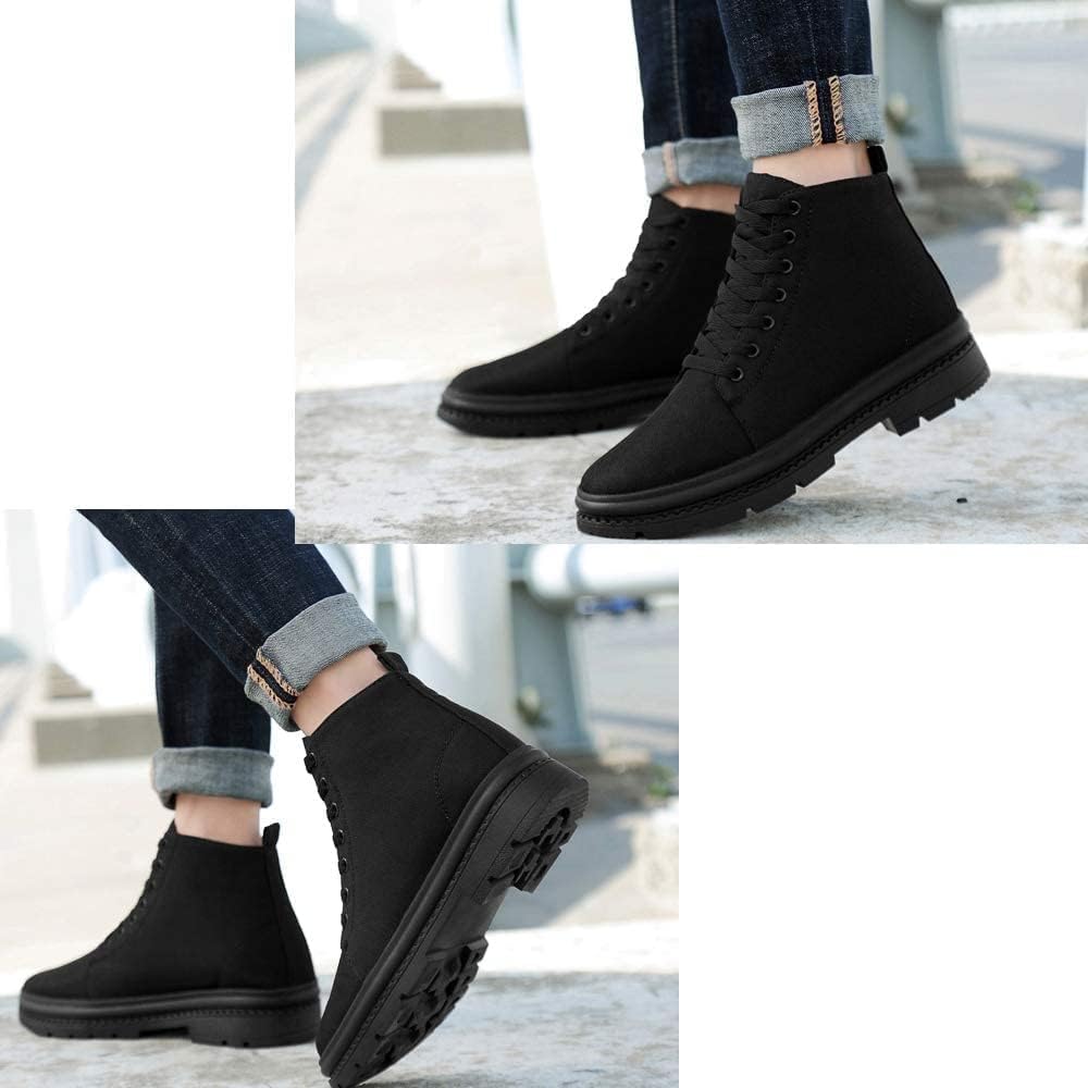 Эксклюзивный бренд Amazon 8CM UP Secret Boots Shoes Зимние ботинки средней высоты Addictive Comfort [MERLIN] Мужские мужские (Черный, 26,5 см)