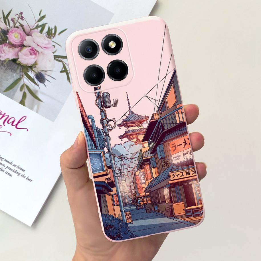 For Cover Honor X8 Phone Case TFY-LX1 TFY-LX2 TFY-LX3 Bumper Popular Flower Cats Soft Cover For Honor 70 Lite X6 X6s X8 5G Funda