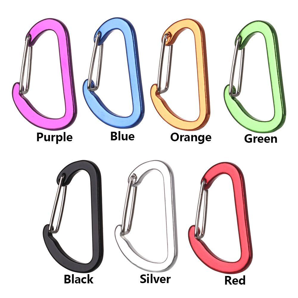 Buckle Hook Aluminum Alloy Climbing Snap Clip Outdoor Camping Keyring D-Ring Keychain Carabiner