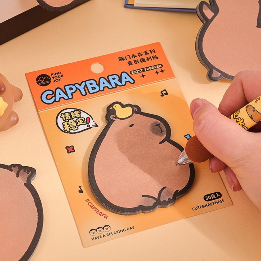 30pcs Capybara Sticky Notes Thickened To Do List Planner Notepad Memo Pad Paper  Student