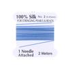1 шт. 2# 0,45 мм 10 шт./пакет Ручная работа 100% Натуральный шелковый шнур Веревка С бисерной шелковой нитью Игольный конец Шелк Для изготовления DIY ювелирных изделий