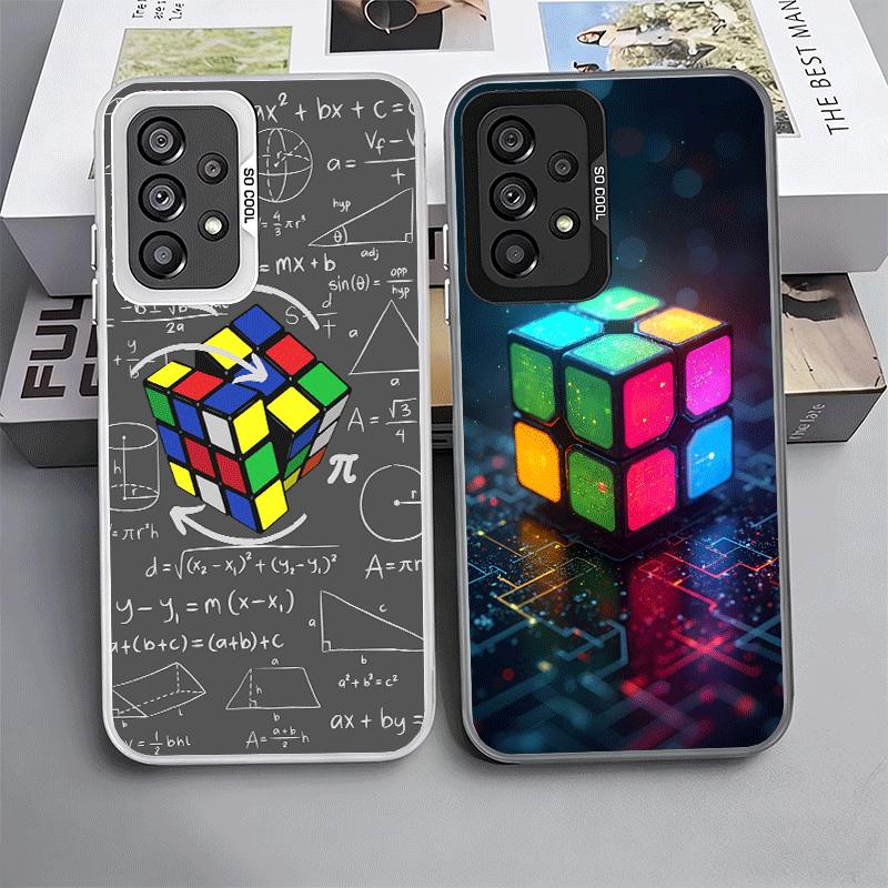 Rubik Cube Formula Spoofs Math Soft Phone Case for Samsung A17 A16 A15 A14 A13 A57 A56 A55 A54 A53 A37 A36 A35 A34 A33 A26 A25 A