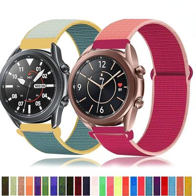 Ремешок 20/22 мм для Galaxy Watch 3/46/42 мм / активный 2 ремешка Samsung Gear S3 Frontier Sport нейлоновый браслет Huawei watch GT 2 41 45 мм