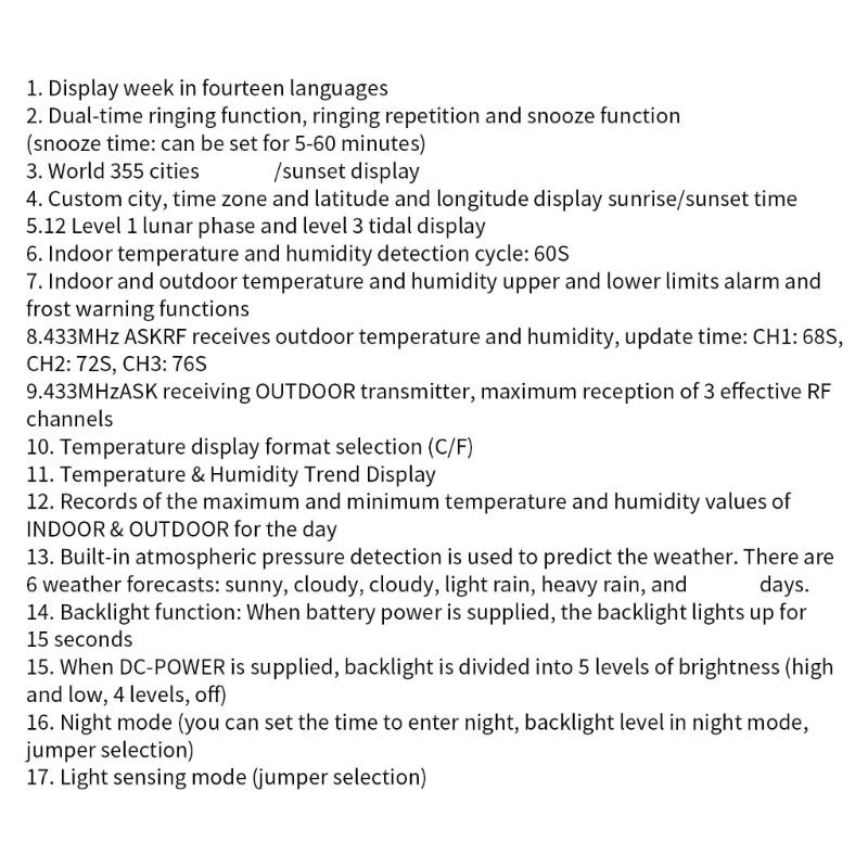 Беспроводные метеостанции для дома и улицы, домашние атомные часы, термометр, гигрометр, барометр, термометры для помещений и улицы