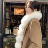 Warm Magnetic Imitation Fur Scarf Faux Rabbit Fur Women Winter Scarves Cute Plush Scarf  For Girls