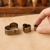 3pcs Heart Shaped Leather Cutting Die Tool Steel Leather Craft Cutter  Earring Jewelry Making