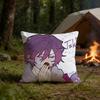 UUki VVioleta Polyester Printed Pillow Cover Square       cm Soft for Sofa Bed Car Home Decor