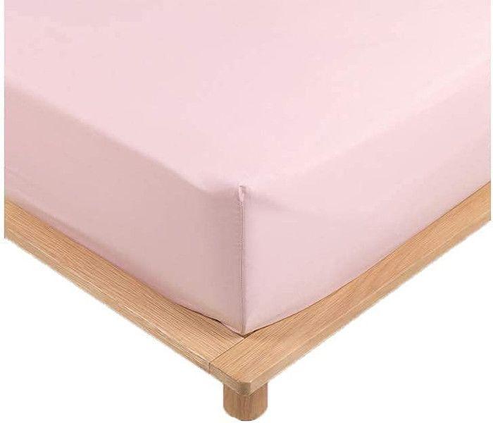 Draps Housse - PROMO LINGE - Percale - 200x180cm - Rose