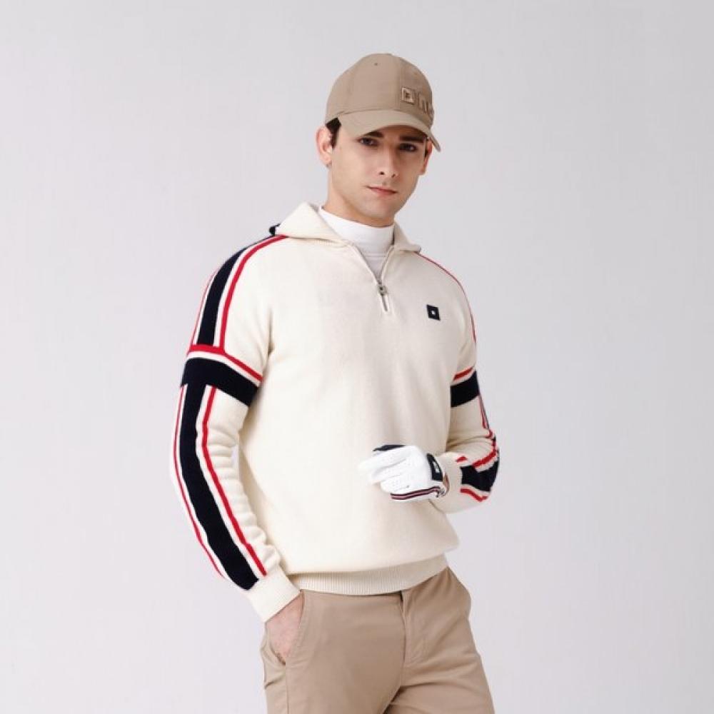 Onoff Men S caShmere   Merino Wool Windbreaker Of2302gb White