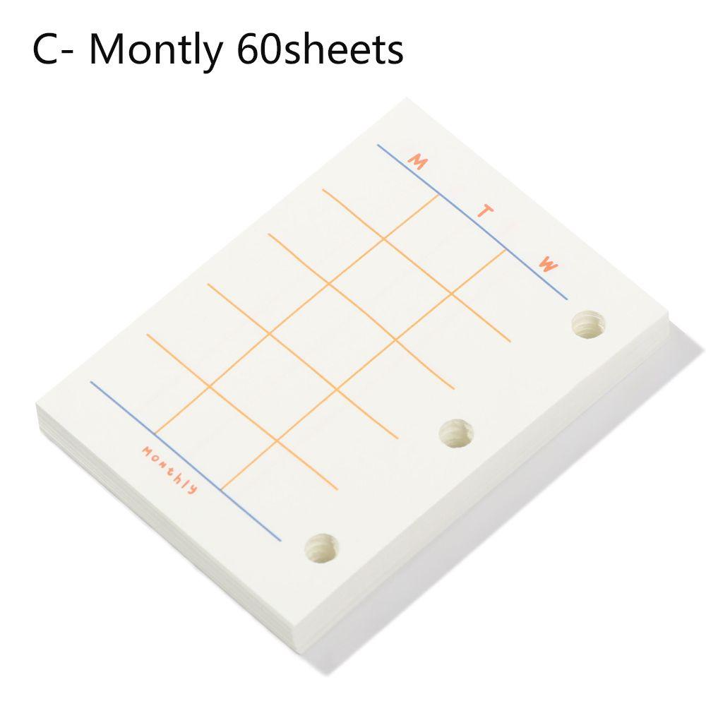 Блокнот на кольцах Внутренний блок Дневник 3 отверстия Сменные внутренние листы Листы для вставки