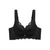 French Style Bra for Women Gathering Red Bra Without Steel Ring Lace Push Up Bra