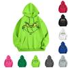 Women's Fashion Christmas Printed Casual Hooded Sweatshirt With Pockets
