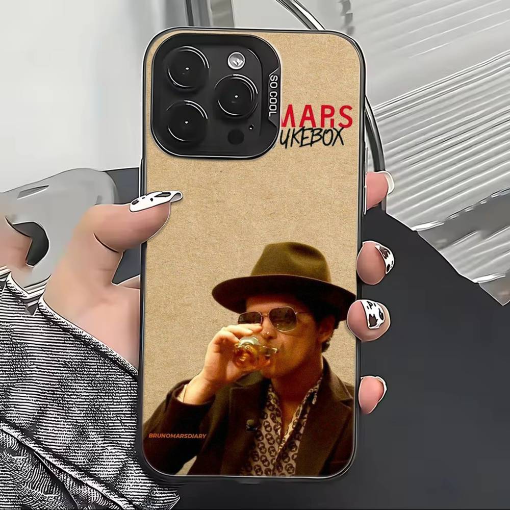 Чехол для телефона с певцом Бруно Марсом для iPhone 17,16,15,14,13,12,11 Plus,Pro Max,XS, Цветной Серебристый Черный Чехол