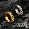 Европейское и американское 18K титановое стальное кольцо персонализированный ремешок для часов мужское кольцо титановая сталь несмываемое кольцо-шестеренка ювелирные изделия