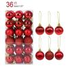 36pcs Christmas Balls Christmas Tree Ornaments Ball Xmas Hanging Tree Pendants Home Party Decor 2024 New Year Gift Noel Navidad
