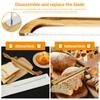 Bow Bread Knife with 3 Stainless Steel Blades Wood Handle Bread Bow Knife Multipurpose Sourdough Bread Knife for Homemade Bread