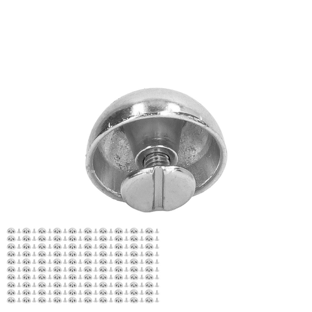 100 комплектов заклепок-грибов 12 мм, высокая твердость, круглая головка, кожаные заклепки для украшения одежды в стиле панк