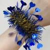 10pcs Elastic Metallic Foil Wrist Bands Colorful Cheerleading Wrist Pom Poms  Concert