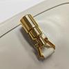 [Pre-Owned] Jackie 1961 Gold Lock Removable Extended Shoulder Strap Leather Half-Moon Underarm Bag Small - Very Good #WWPUM6