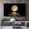 Black White Moon Canvas Painting Modern Wall Art Home Decor Posters And Prints Art For Living Room Home Decor Frameless Gifts