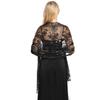 Hollow Out Tassel Wrap Sheer Evening Dress Scarf Embroidery Sequins Shawls  Belly Dancing Belt