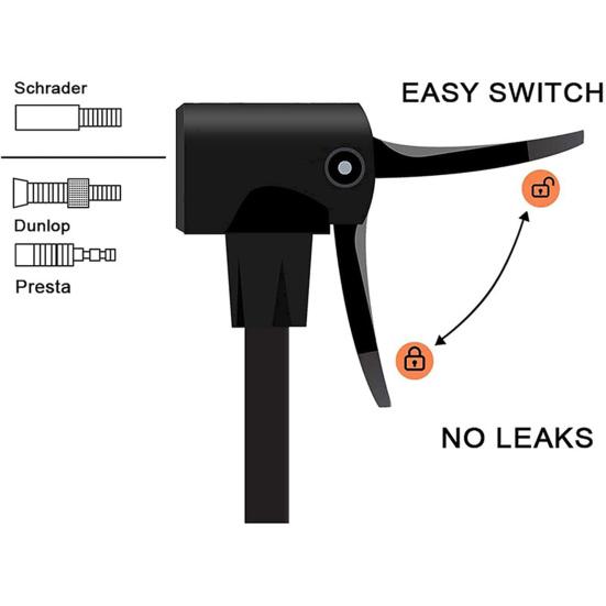 Универсальный без утечек износостойкий насос для накачивания шин высокого давления, быстрая скорость, инструмент для ремонта велосипеда