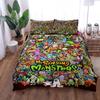 Singing Sworms Bedding Set Without Sheet UK Single Double King US Twin Full Queen Size Bed Linen Set