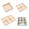 Wood Color Box Decoration Ideas 6 Grid Wooden Box Home Decoration Christmas Decorations Handmade Wood Chips DIY Accessories -8 Grid