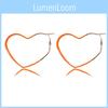 Elegant 2021 Geometric Heartshaped Alloy Earrings For Women In Colors Bright