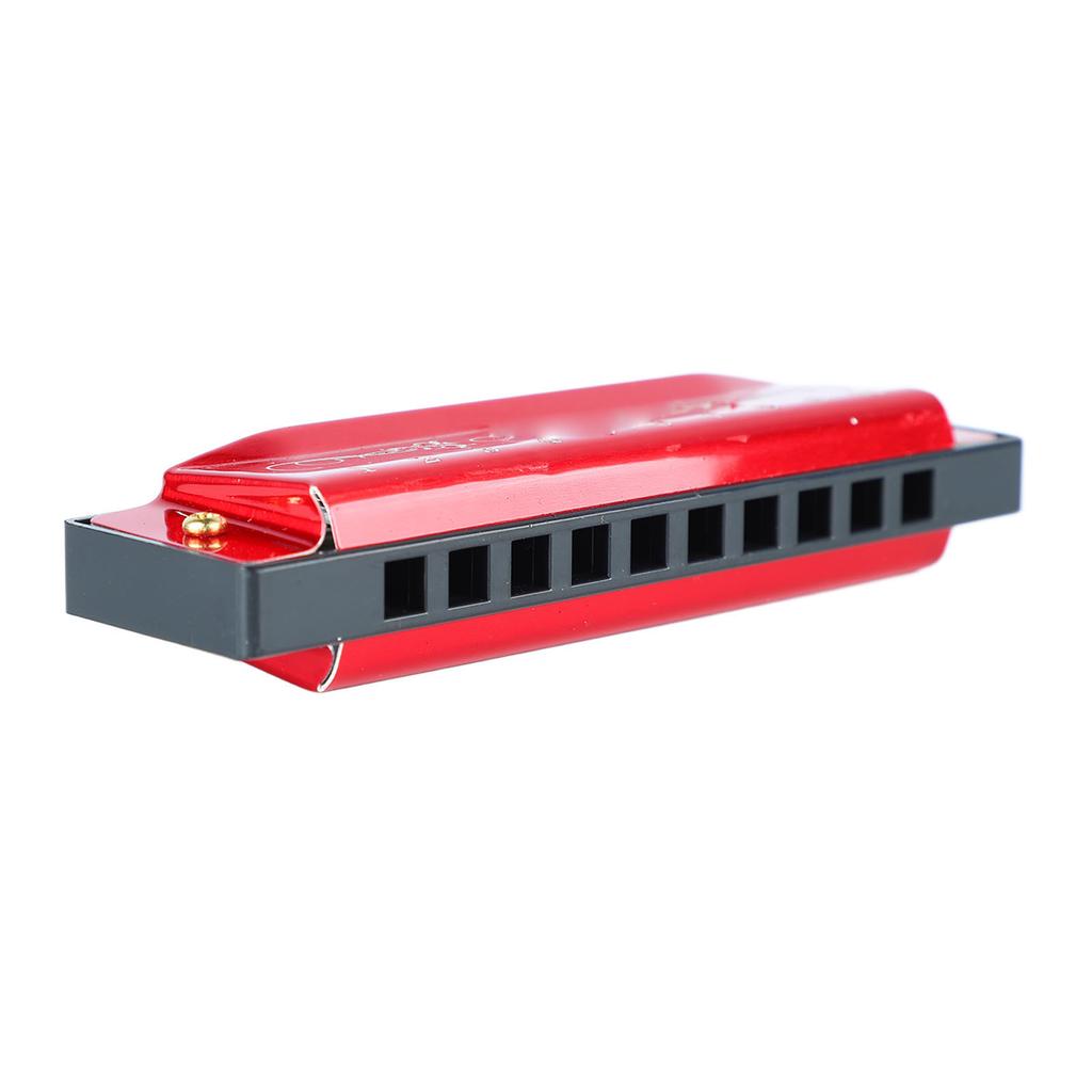 Губная гармошка 10 отверстий 20 мелодий C Key Professional Standard с футляром для детей-новичков, красная