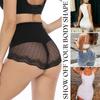 Женское утягивающее нижнее белье с высокой талией, утягивающие трусики с высокой посадкой, бесшовные сексуальные кружевные трусы, женские утягивающие трусы, корректирующее белье