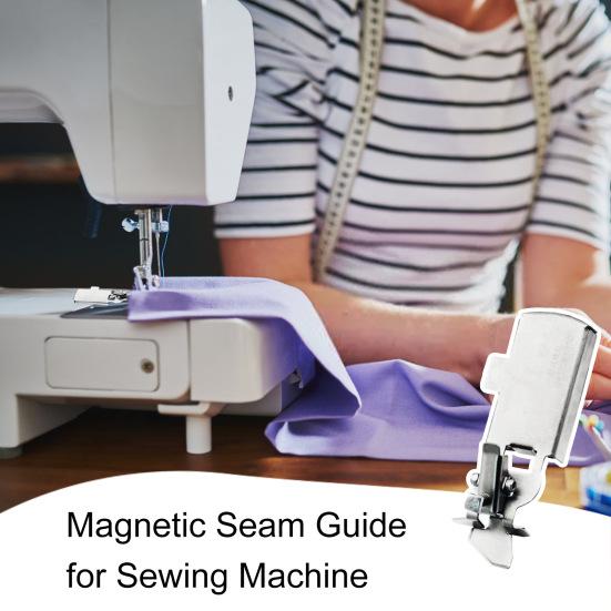 Магнитная направляющая для швов Легко перемещаемая Регулируемая универсальная совместимая направляющая для швов Линейка Насадка для швейной машины