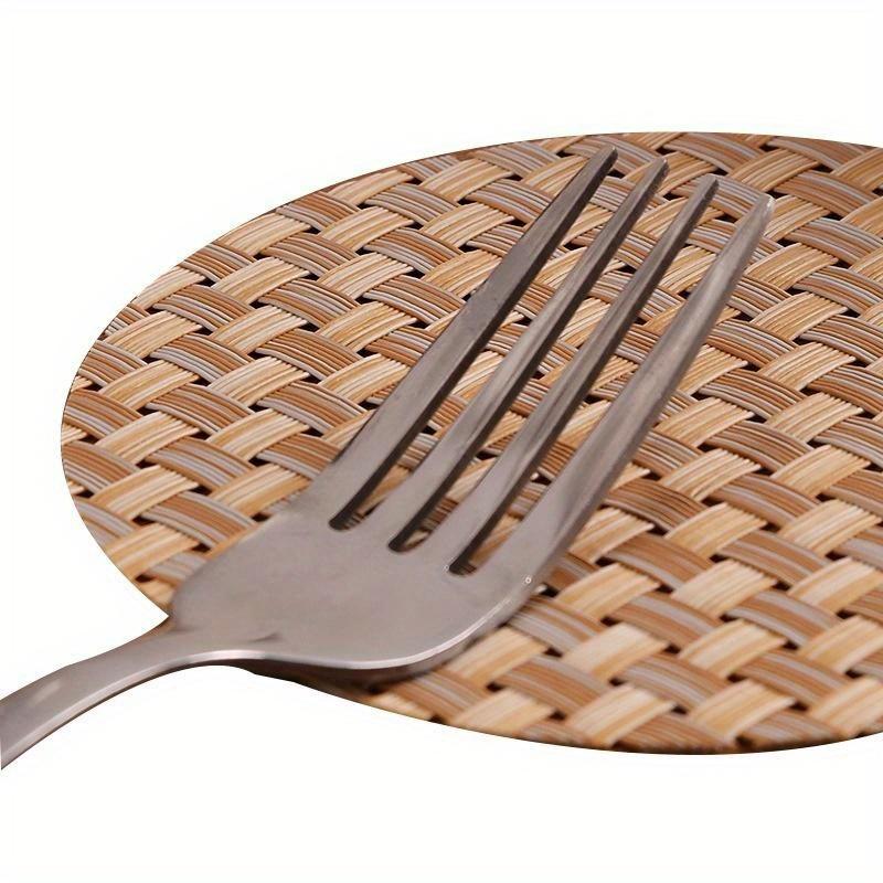 1 шт ПВХ тканые подставки под стаканы ресторан изоляционная подкладка для воды теплоизоляция нескользящий коврик для стола