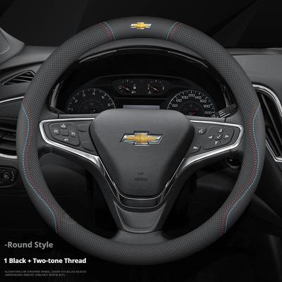 Кожаный чехол на руль автомобиля для Aveo Cruze Spark Orlando Prisma Sail Tracker Silverado Camaro Equinox Аксессуары