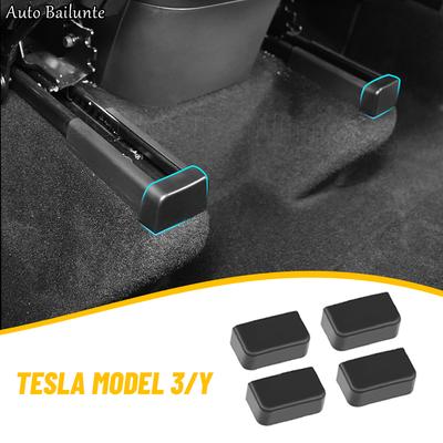 Для Tesla Model Y 2022, защитная заглушка для направляющих заднего сиденья, модель крышки рельса автомобильного сиденья